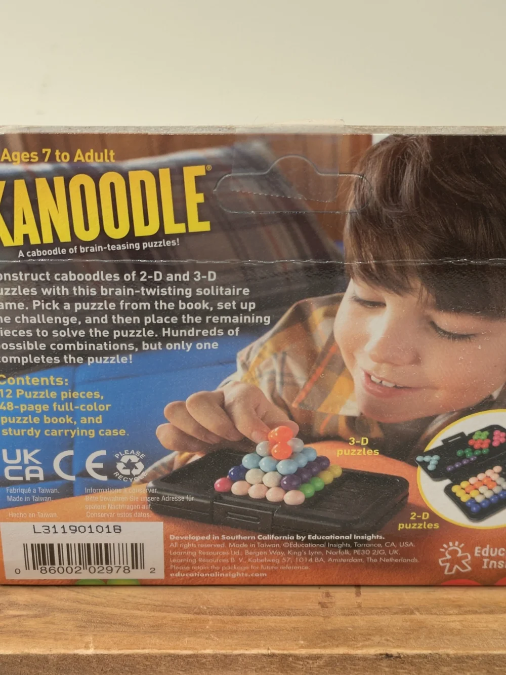 Kanoodle Kids Puzzle Game - Pink, Purple, Green